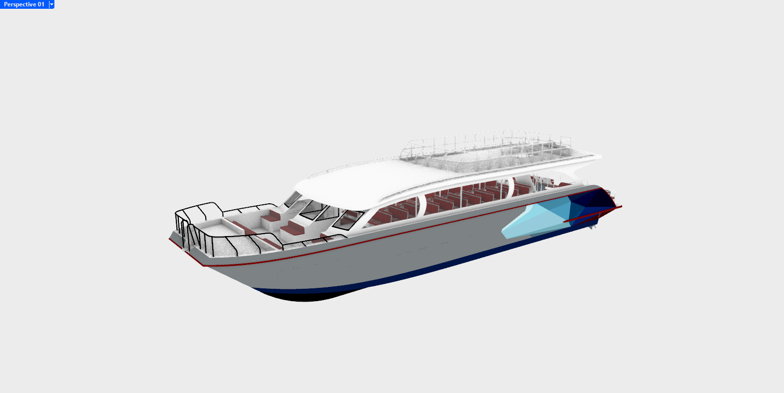 CAD designs and boat blueprints